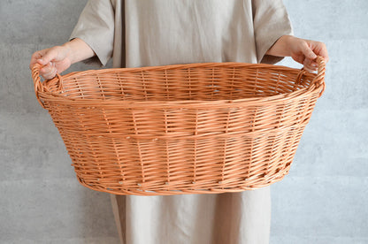 Woven Basket, Tote Bag, Laundry Basket, Rattan Storage Basket